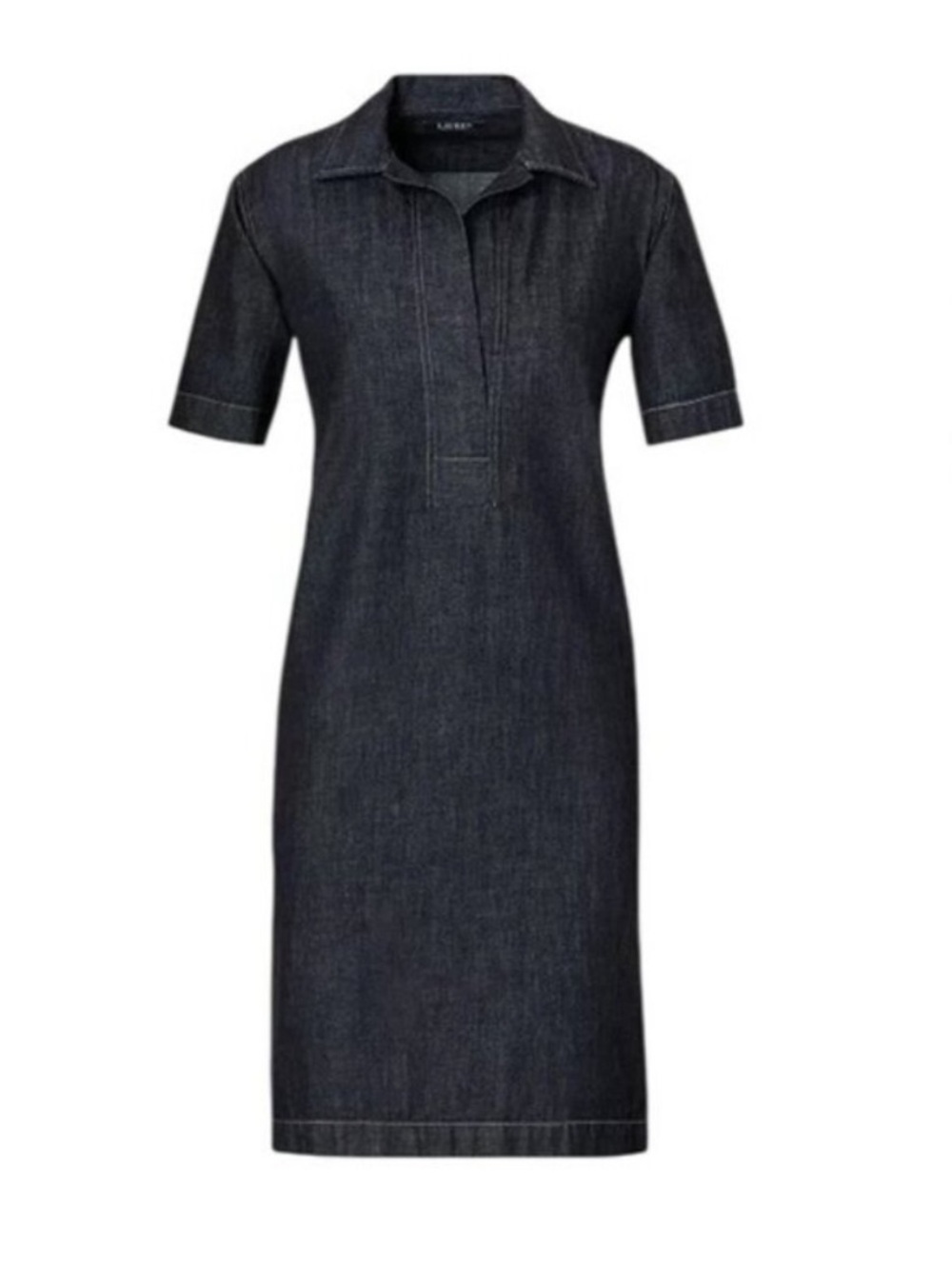 NWT Lauren Ralph Lauren Denim Shirt Dress Dark Navy Jones Street Wash Size M - Picture 4 of 14